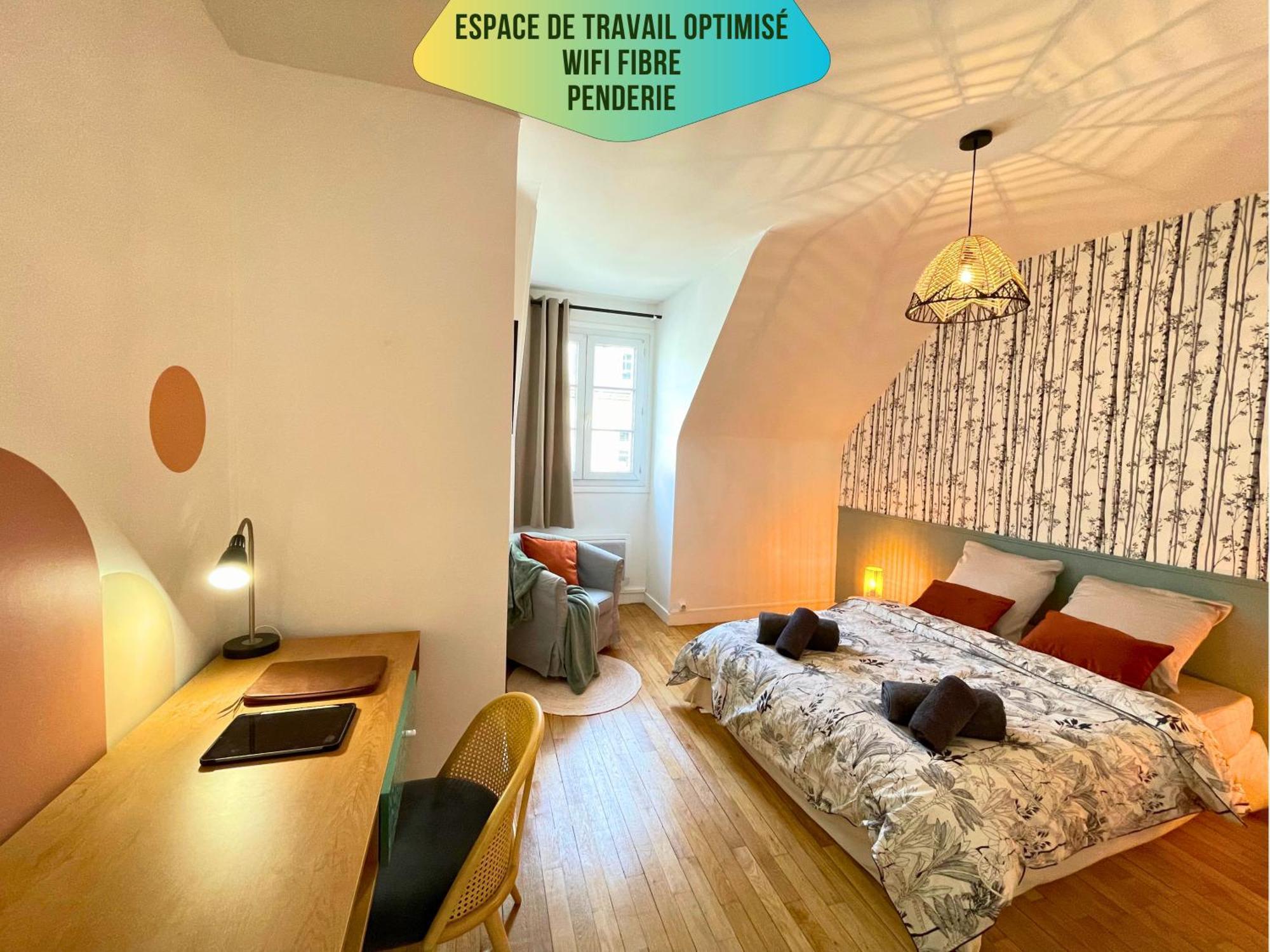 Le Corneille - Ideal Pros & Couples - Centre Historique - Chateau 5Min - Gare 10Min - Au Calme - Fibre كومبيينْيِ المظهر الخارجي الصورة